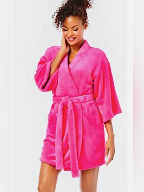 Lilly Pulitzer Other - Lilly Pulitzer Elaine Knit Robe 011916 Pink Grenadine L/XL